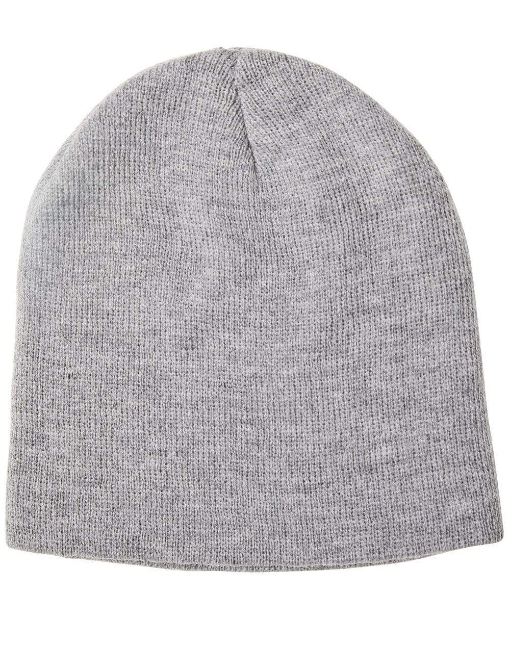 Winning Spirit Marle Slouch Beanie Ch22 PPE Winning Spirit Marl Grey